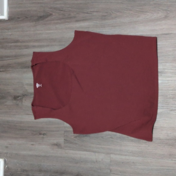 Express Body Contour Cotton Square Neck Tank Top Sz XL Rust Red NEW NWOT - Picture 2 of 3